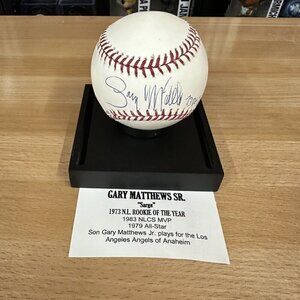 Gary Matthews Sr. Autographed MLB Baseball Angles TRISTAR 7066823